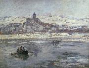 Claude Monet Vetheuil in winter oil painting reproduction